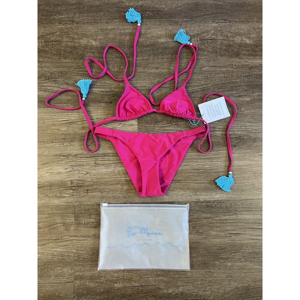 La Maree Women's Swimwear Small Bikini Two‎ (2) Piece New With Tags Hot Pink H3